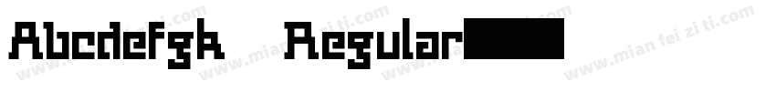 Abcdefgk Regular字体转换